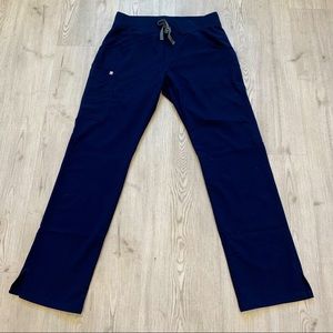 Womens Figs Navy Kade Cargo Scrub Pant Medium Tall